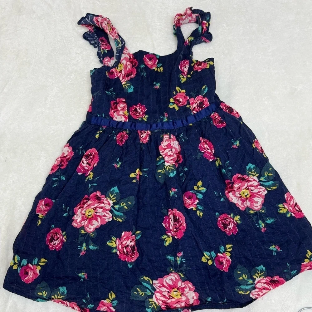 Floral Kids Dress with Ruffle Straps